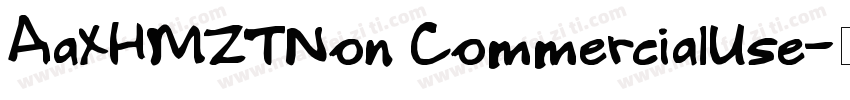 AaXHMZTNon CommercialUse字体转换